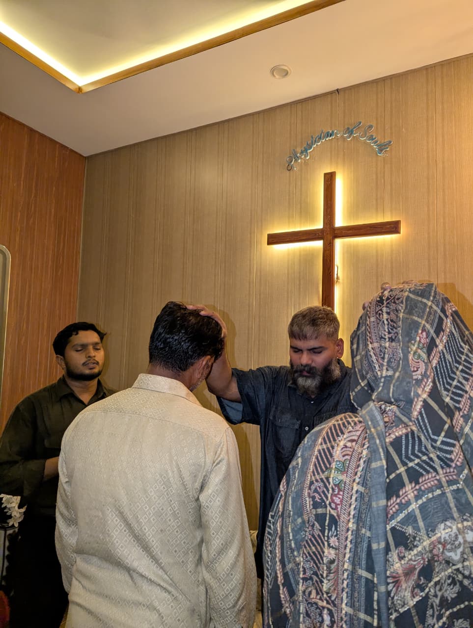 A Muslim family came seeking prayer and encouragement